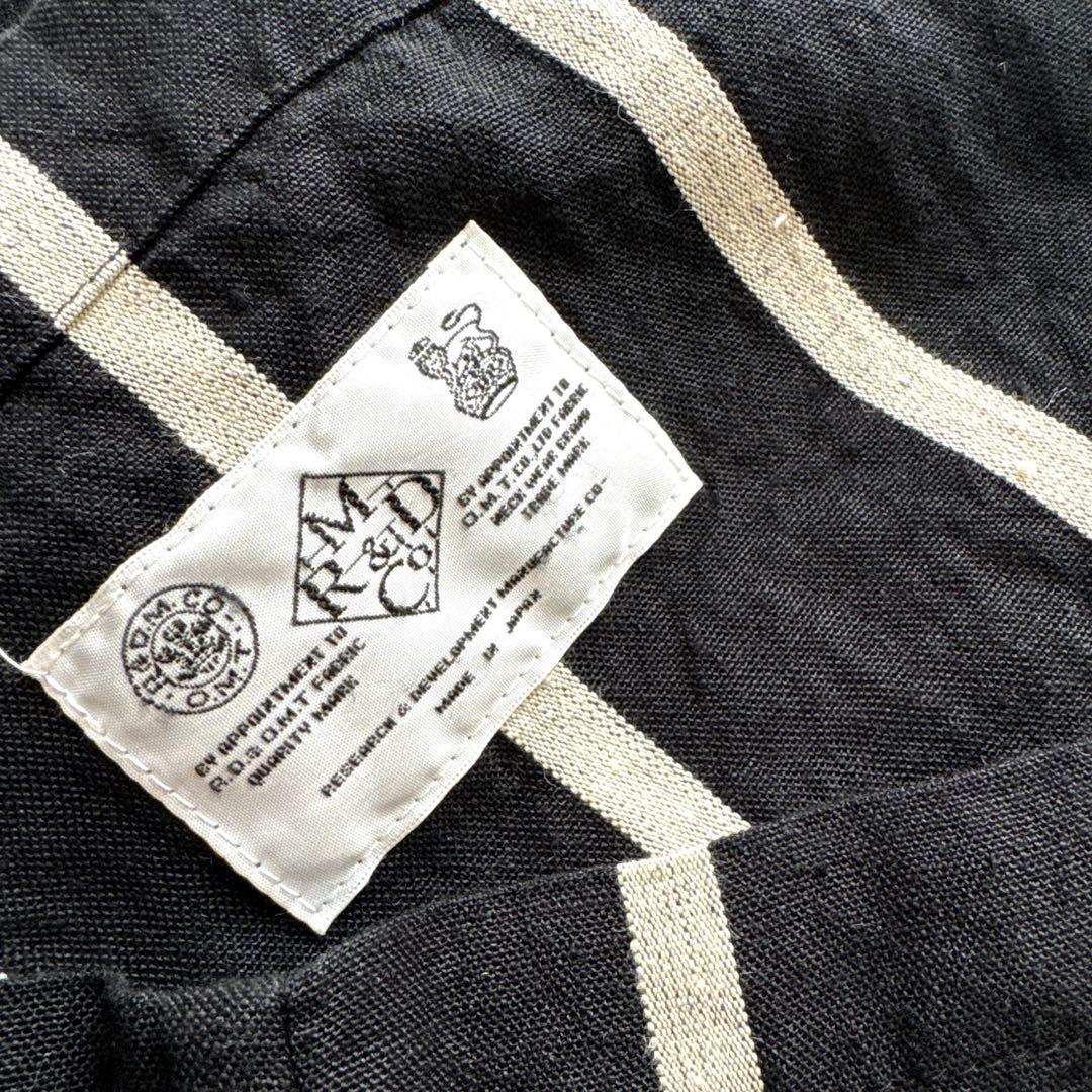 R&D.M.Co エコバッグ レタードバッグ 黒×白 オールドマンズテーラー