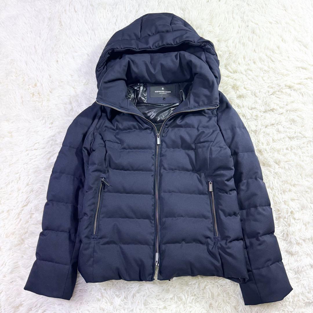 専用 美品　西川ダウン　ナノユニバース　別注　ダウン　ネイビー　40　Lサイズ
