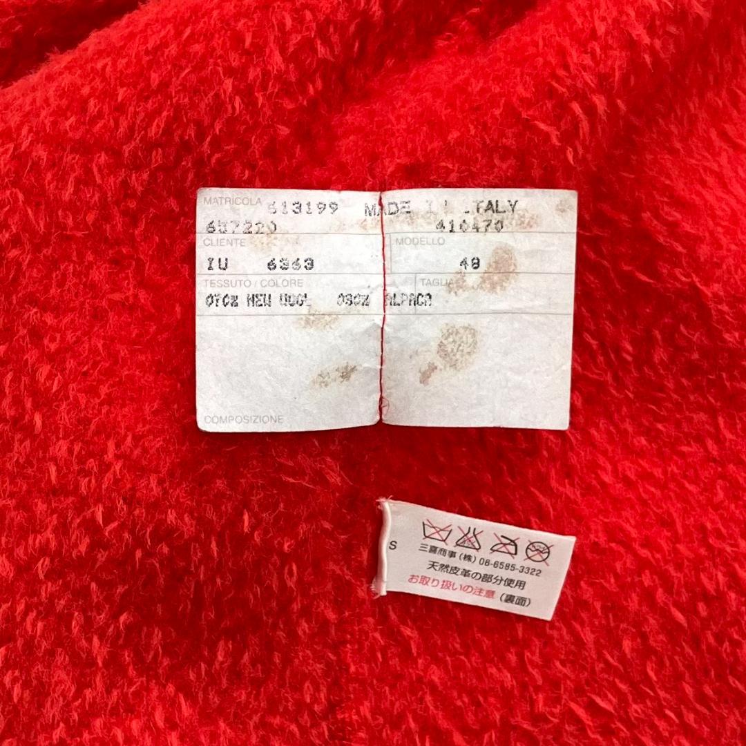 美品✨アニオナ AGNONA ダッフルコート アルパカ 大きいサイズ 48 赤