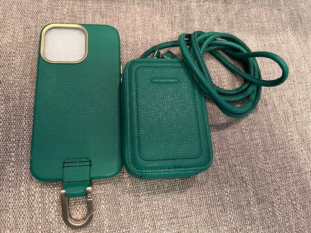objects.io iPhoneケース&マイクロバッグ セット グリーン