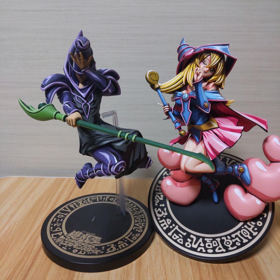 ブラックマジシャン ブラックマジシャンズガール 遊戯王リペイントフィギュアセット