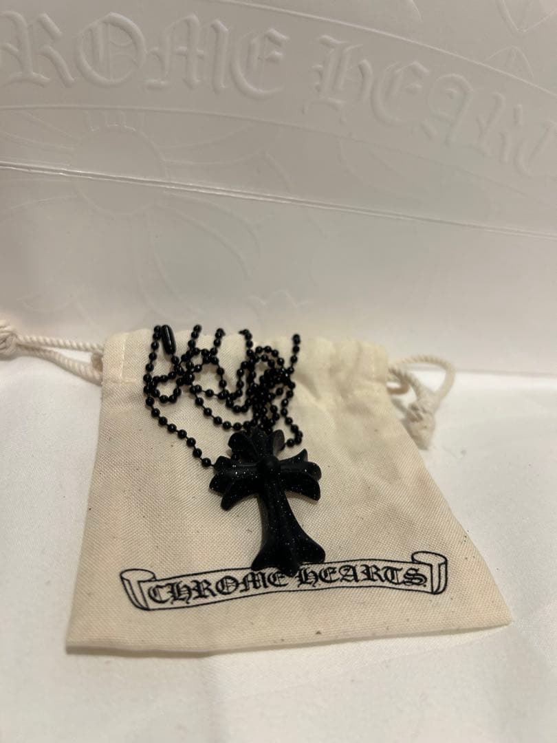新品未使用 CHROME HEARTS ラバーシリコンネックレス　黒