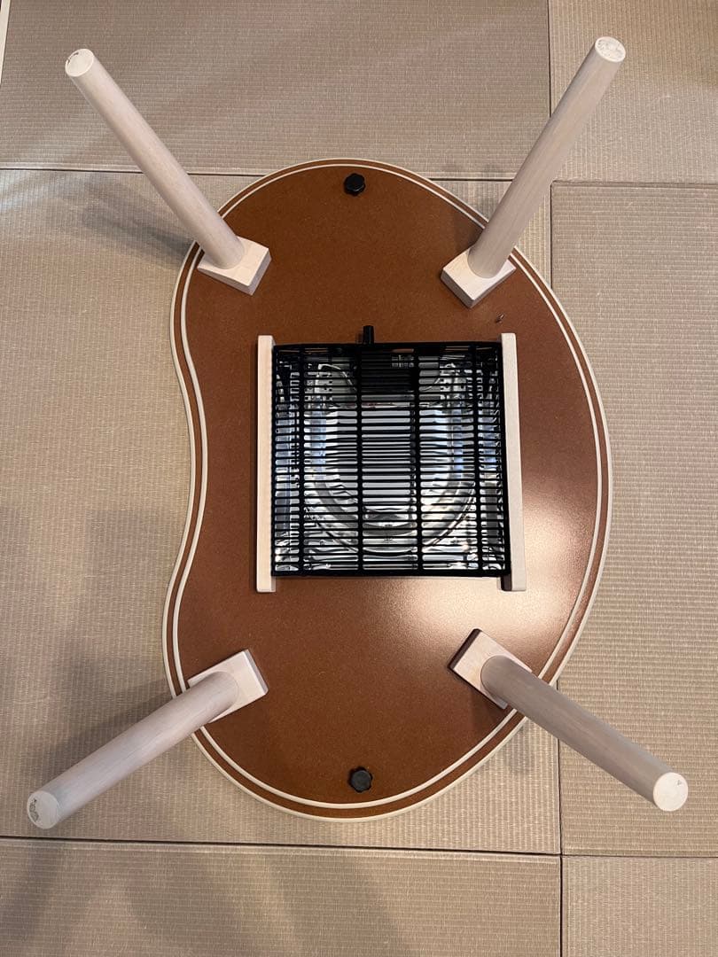 ニトリ豆型こたつ ヒーター内蔵　ホワイトウォッシュ