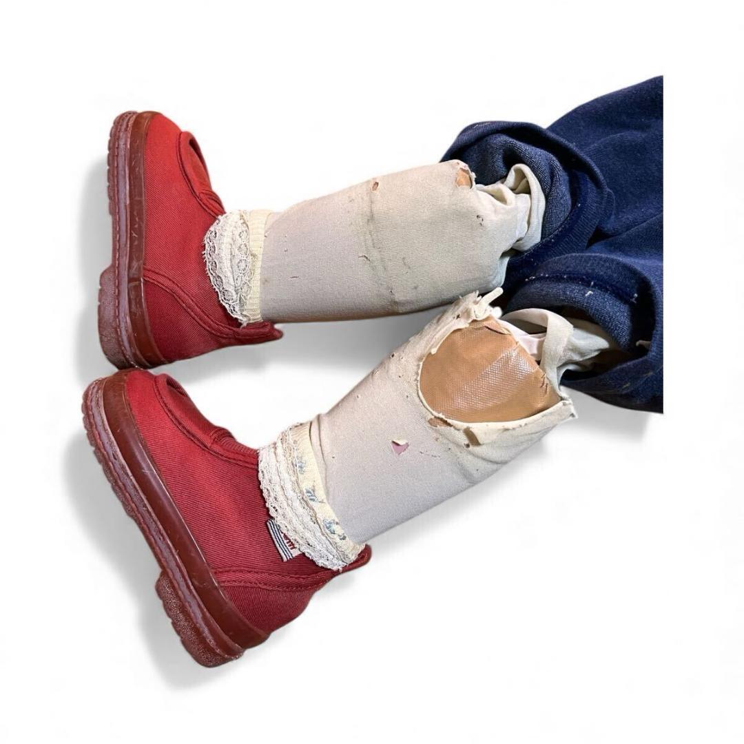 腹話術人形　腹話術　 人形 昭和レトロ　こども　約80㎝　口は可動　目は難あり