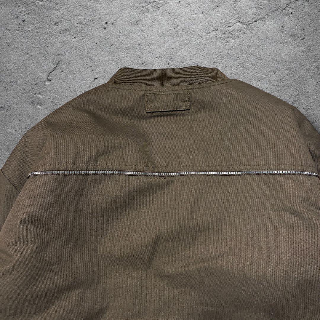 企業ロゴ中綿ワークジャケットups 2XLブラウンCINTASリフレクターma1