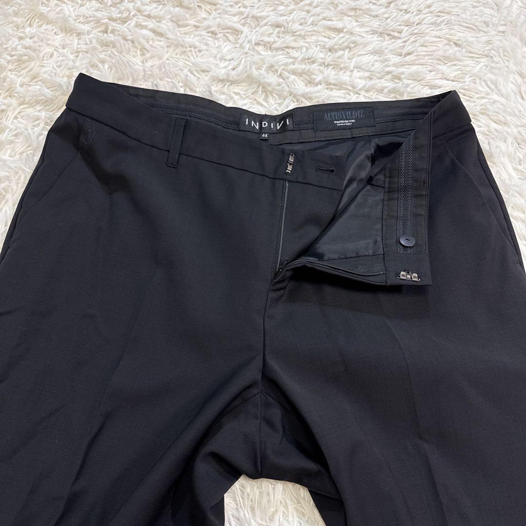 【未使用に近い】INDIVI インディヴィ セットアップスーツ パンツ ブラック