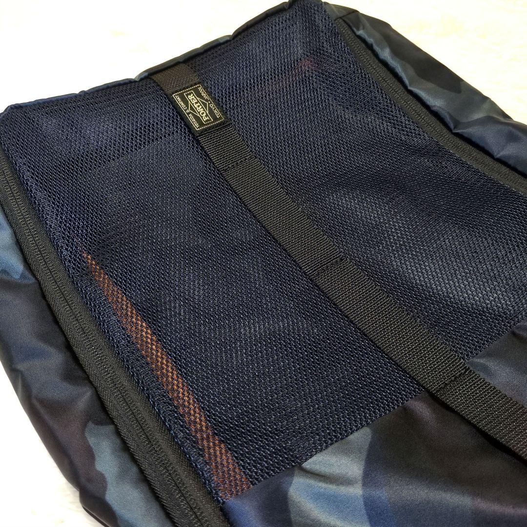 【超美品】PORTER　EFFECT　ポーチ L　ウッドランドネイビー　タグ付き