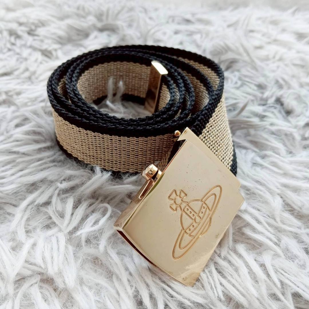 美品 ヴィヴィアンウエストウッド ガチャベルト ゴールドバックル