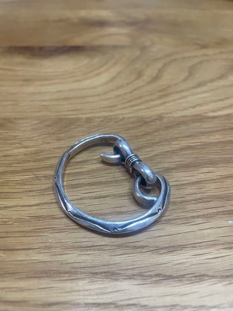 シルバー フック型キーホルダー