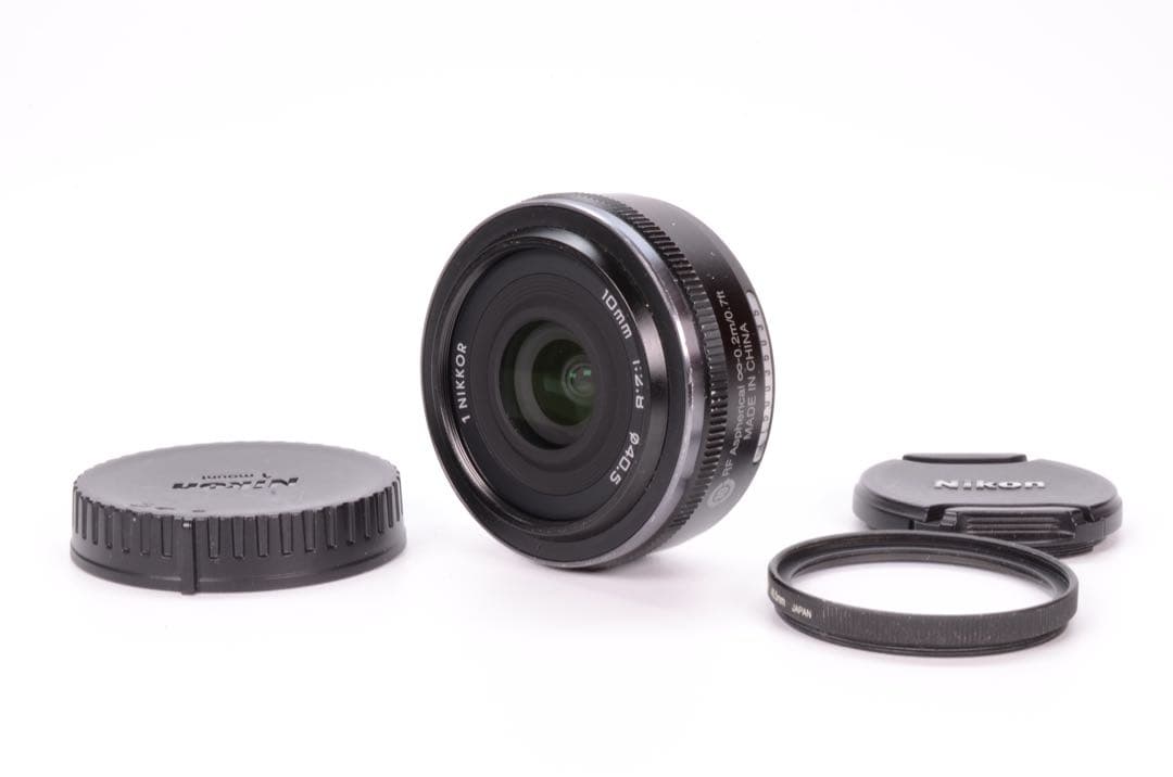 Nikon 1 NIKKOR 10mm f/2.8 単焦点レンズ ブラック 良品