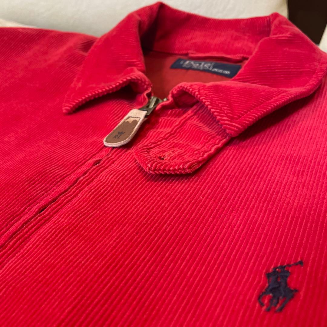 ◯ポロ・ラルフ・ローレン 赤 コーデュロイ スウィングトップ