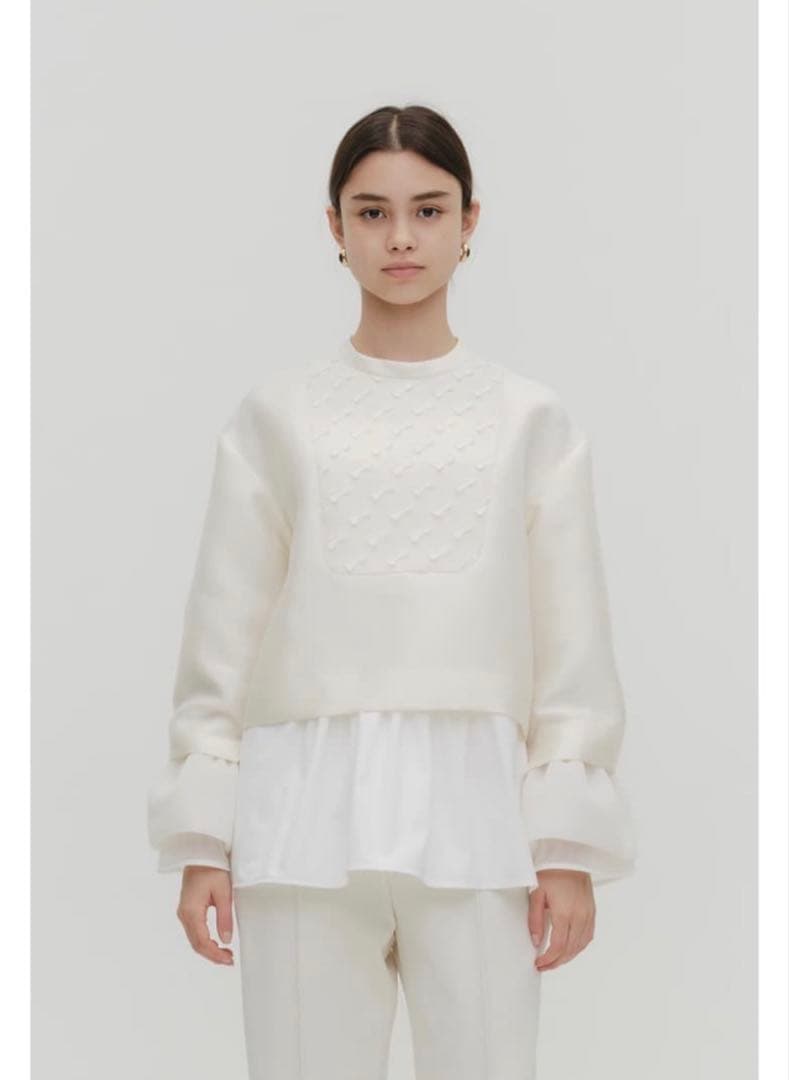 【週末限定価格】yori キティリボンボザムブラウス 36