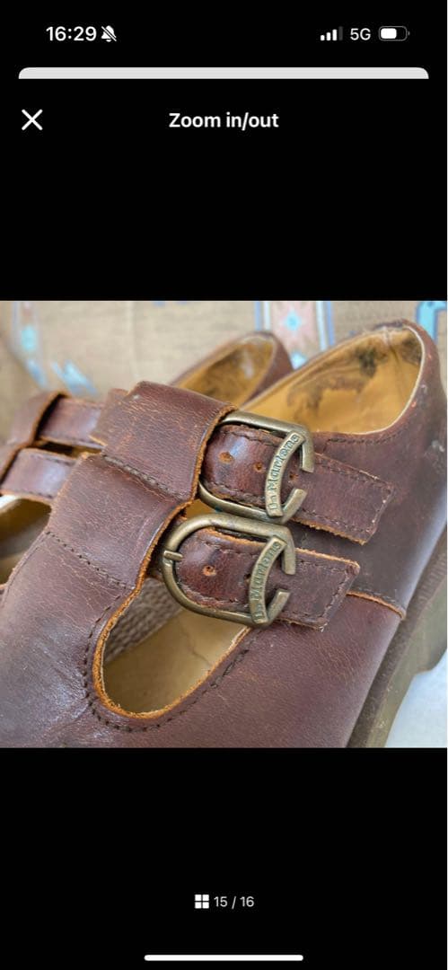 イングランド製 Dr.Martens メリージェーン UK6 25cm ブラウン