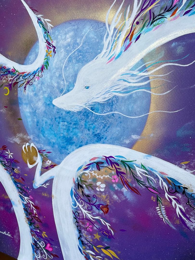 ありりん0703☆ 龍神 アート(額縁なし) 開運絵画 龍ノツカイ