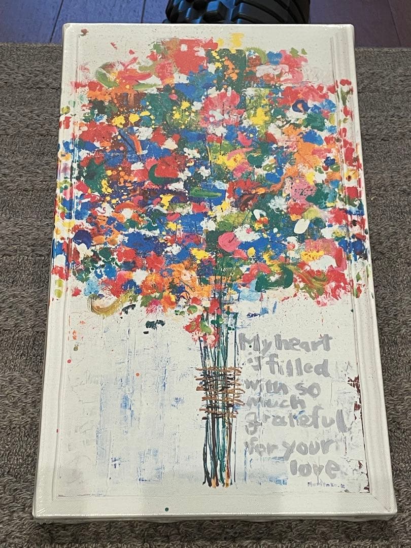 【未開封品】木梨憲武展 Timing ー瞬間の光りー 感謝 キャンバスアート