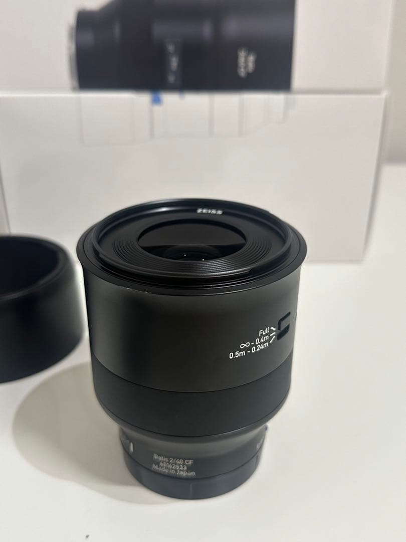 美品　Zeiss Batis 2/40 CF E-mount レンズ　箱　フード