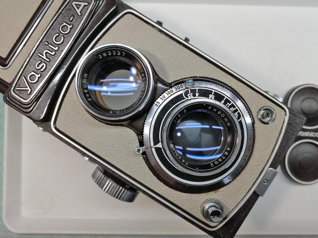 Yashica-A Brown ブラウン 茶 ヤシカ二眼レフ #7766