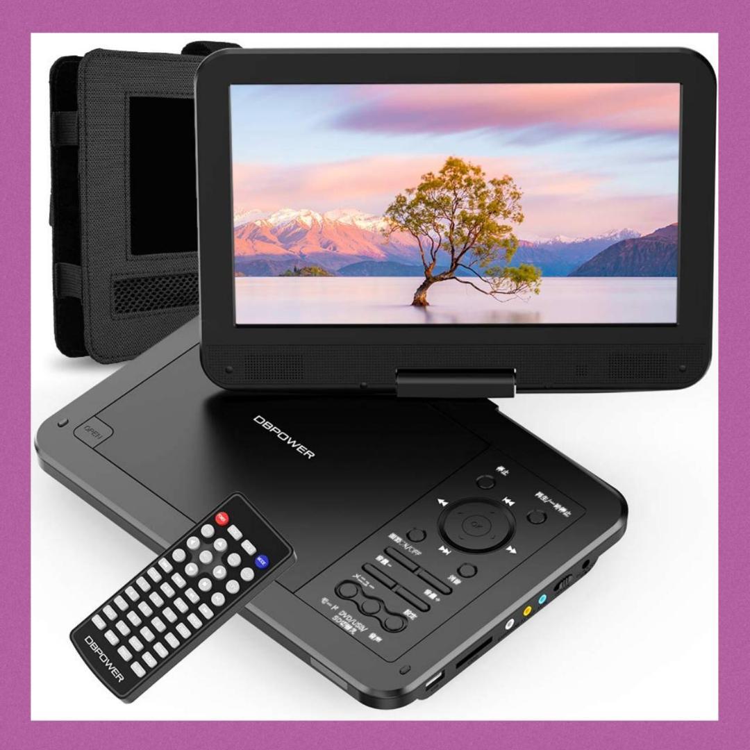 長時間再生10.5インチポータブルDVDプレーヤー 大容量充電式