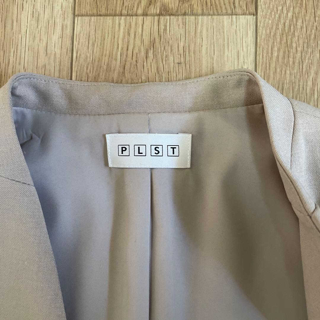 PLST プラステ　パンツスーツ　セットアップ　ベージュ