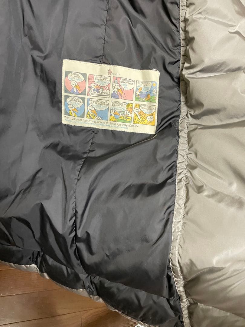 MONCLER グレー ダウンジャケット ロング丈　サイズ00