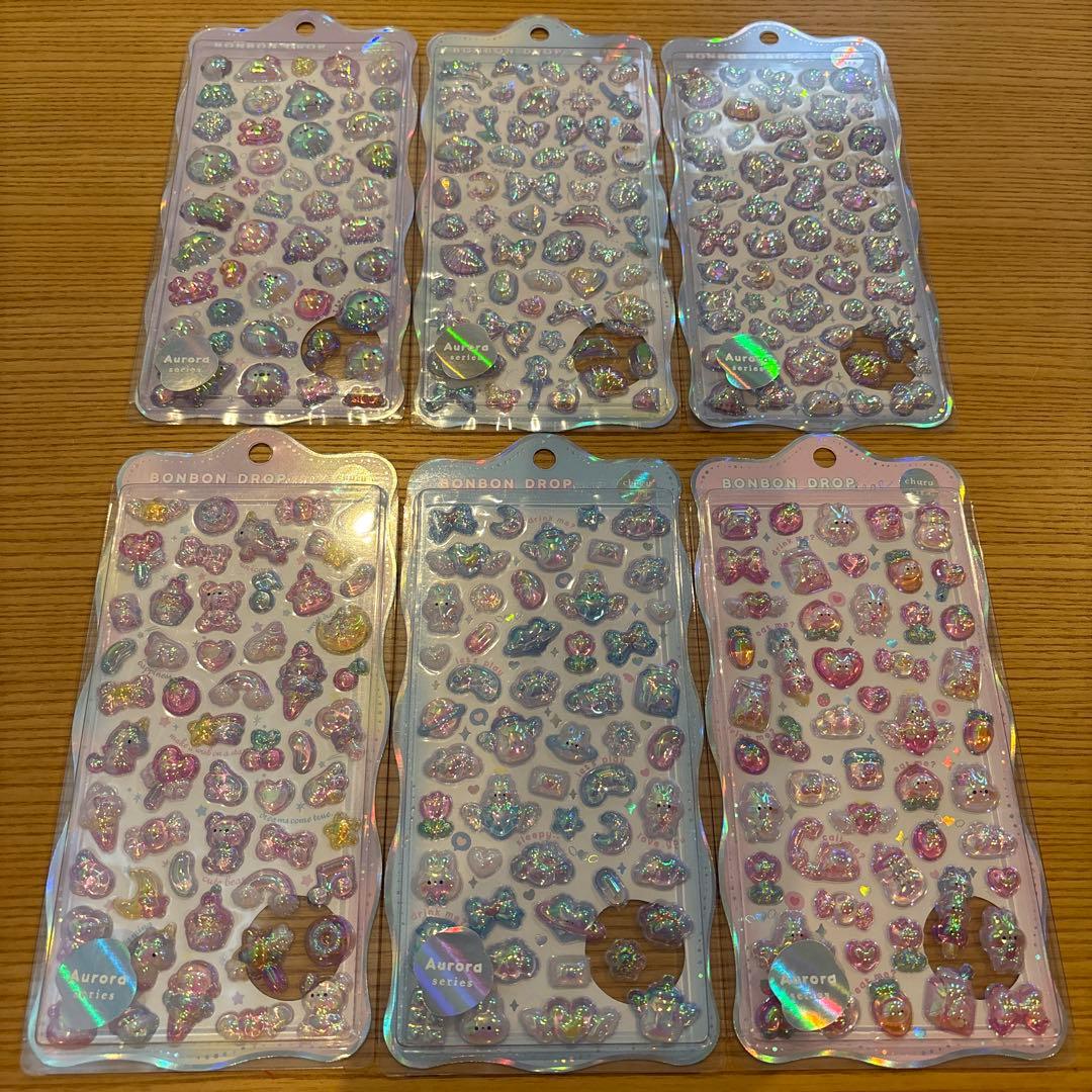 ボンボンドロップシール　ｃｈｕｒｕｋｉｒａ　オーロラ