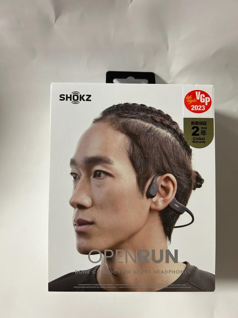 SHOKZ OpenRun 骨伝導イヤホン（ブラック）