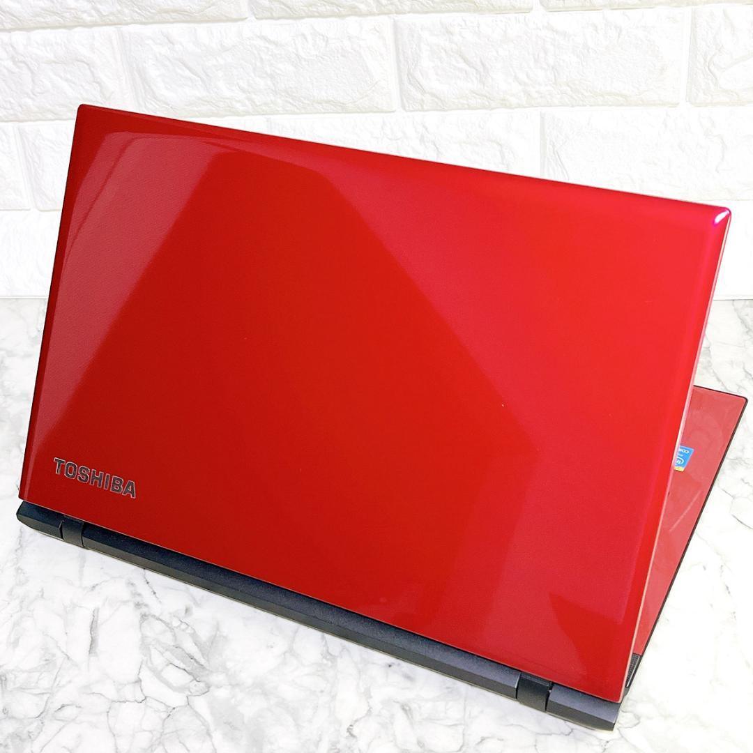 美品✨Windows11✨新品爆速SSD薄型ノートパソコン赤✨カメラ・オフィス付