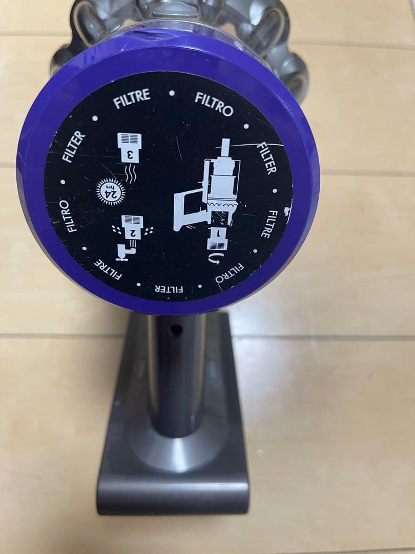 【美品】dyson V10 SV12　純正フロアドック付エコーモード68分