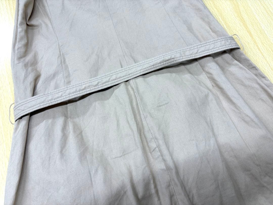 バーバリーブルーレーベル ノースリーブ ワンピース ノバチェック ベルトリネン混