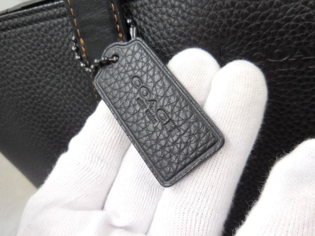 ✨COACH　コーチ　ゴッサムトート　レザー　ビジネス　A4 バッグ　ブラック