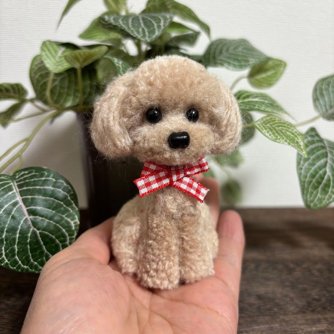 ★ちぃ　動物ぽんぽん　手のひらサイズのトイプードル