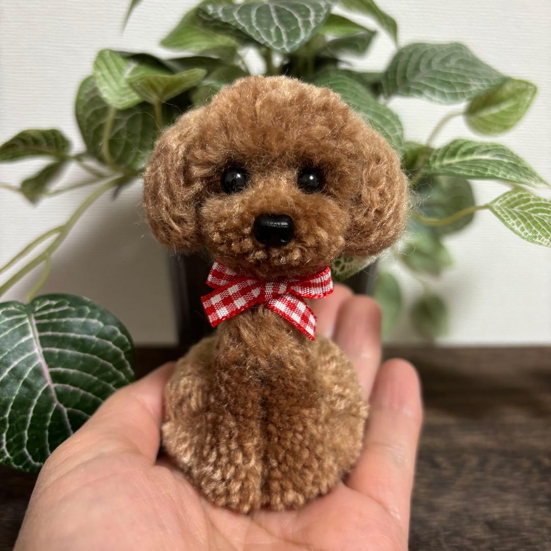 ★ちぃ　動物ぽんぽん　手のひらサイズのトイプードル