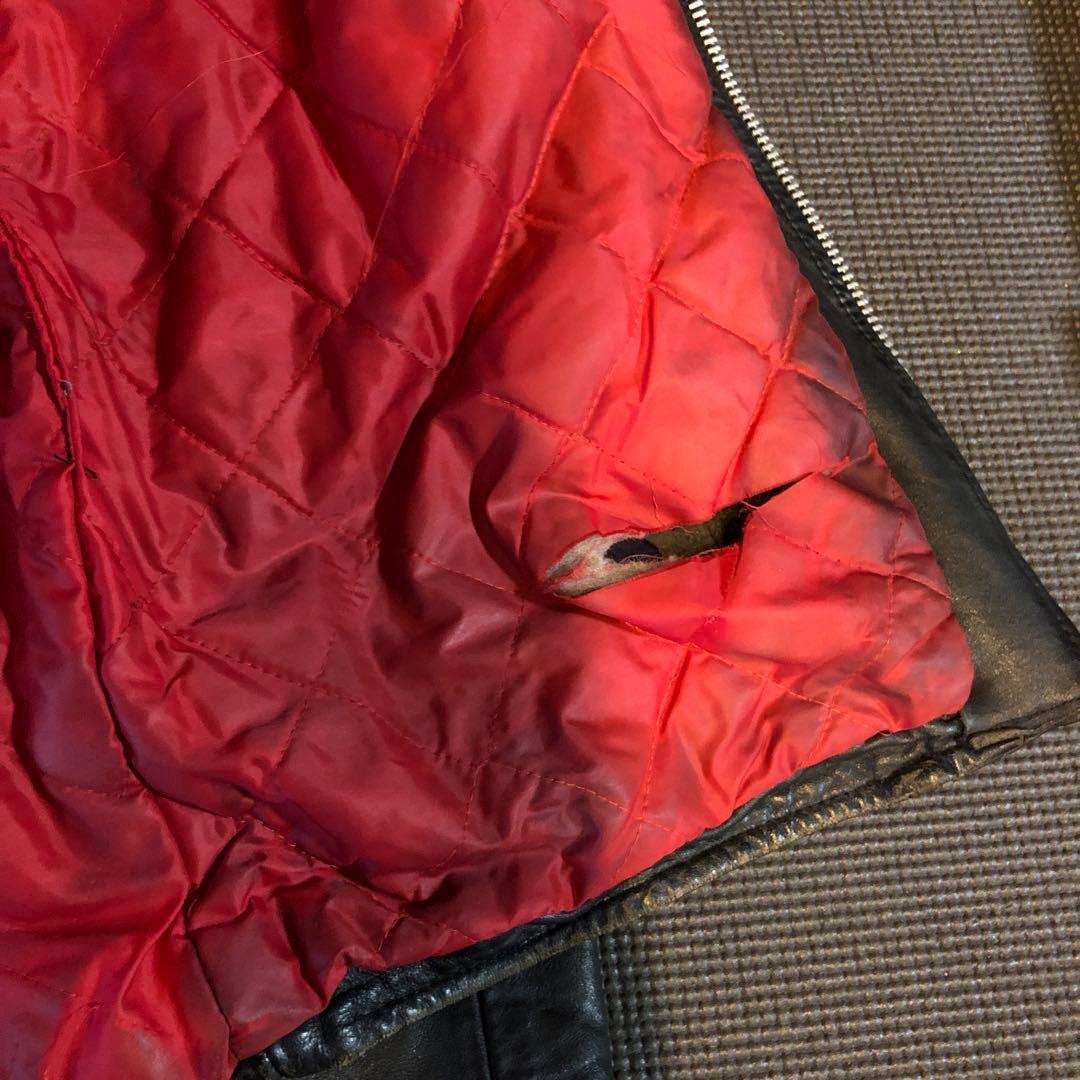 ス*ワ様 ヴィンテージukライダースルイスレザーハイウェイマン666鋲ジャン