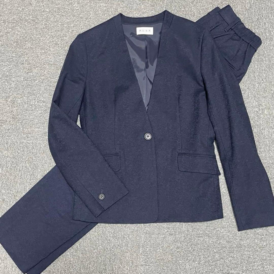 PLSTプラステ スラブストレッチカラーレスジャケット ステックパンツ セット