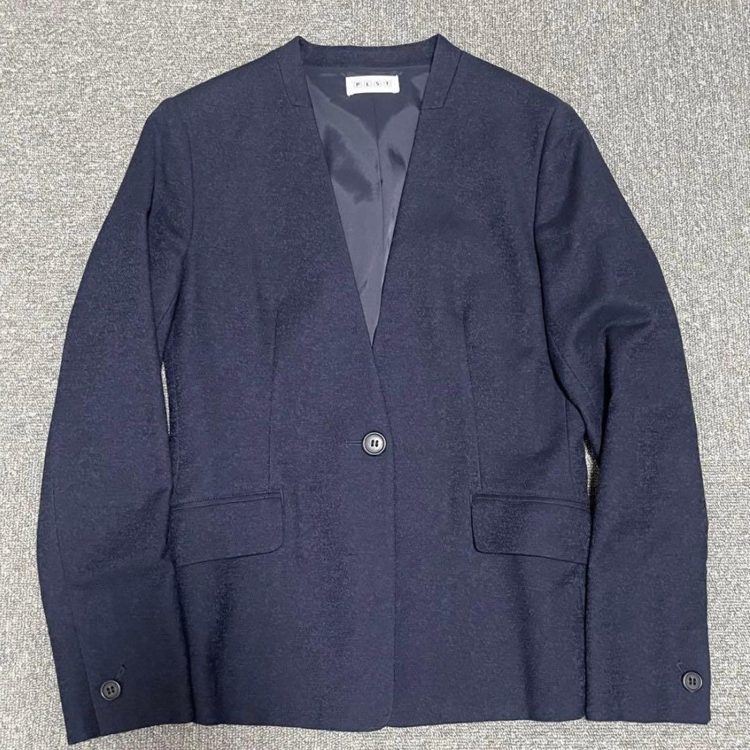 PLSTプラステ スラブストレッチカラーレスジャケット ステックパンツ セット