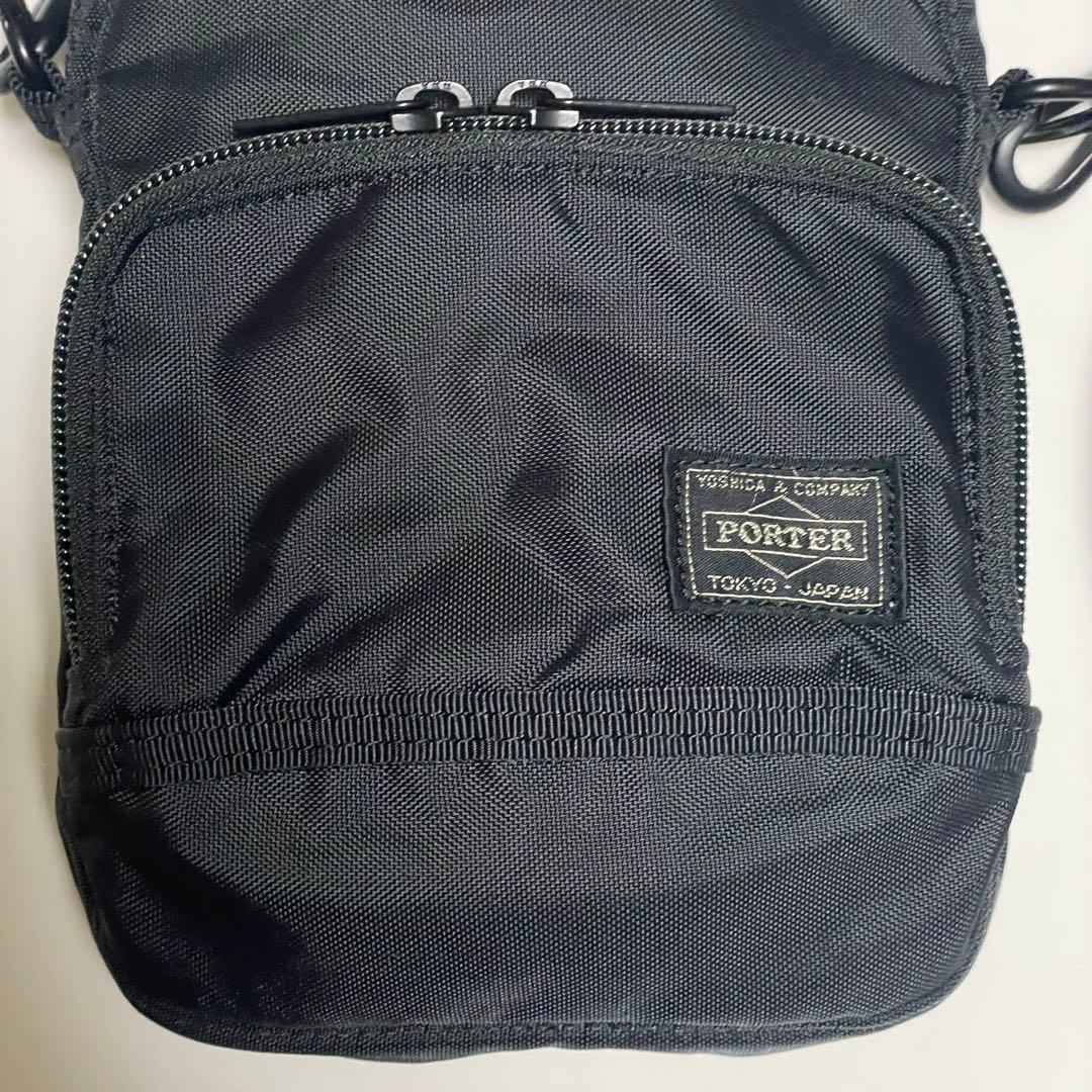 未使用に近い　ポーター フラッシュ　FLASH ショルダーバッグ　ブラック