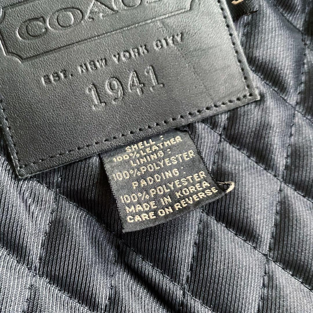 【COACH】ビンテージ ジップアップ レザージャケット