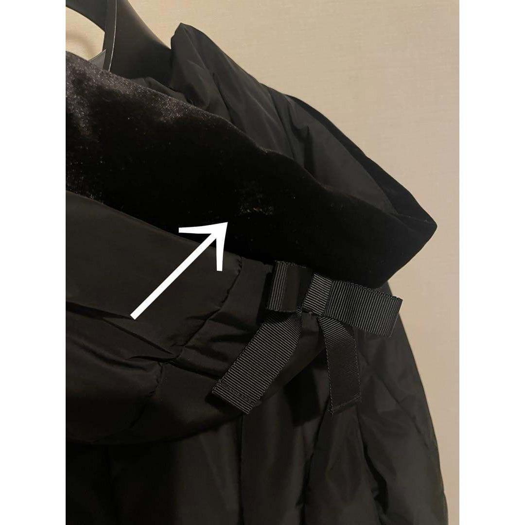 スーパービューティー　レース　フード付きビジューダウンコート　サイズ40