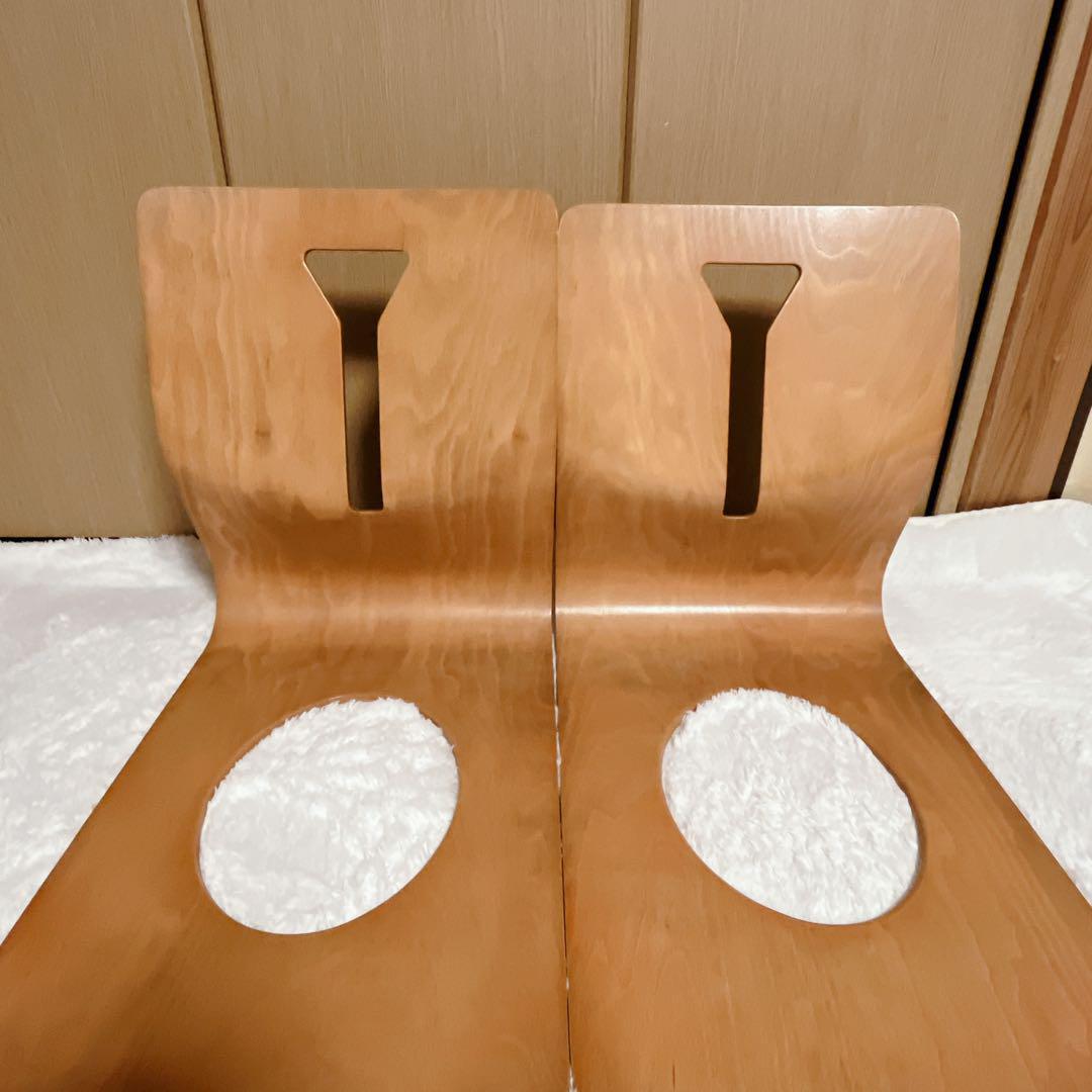 木製座椅子　板　4脚セット　曲げ木　おしゃれ　デザイン