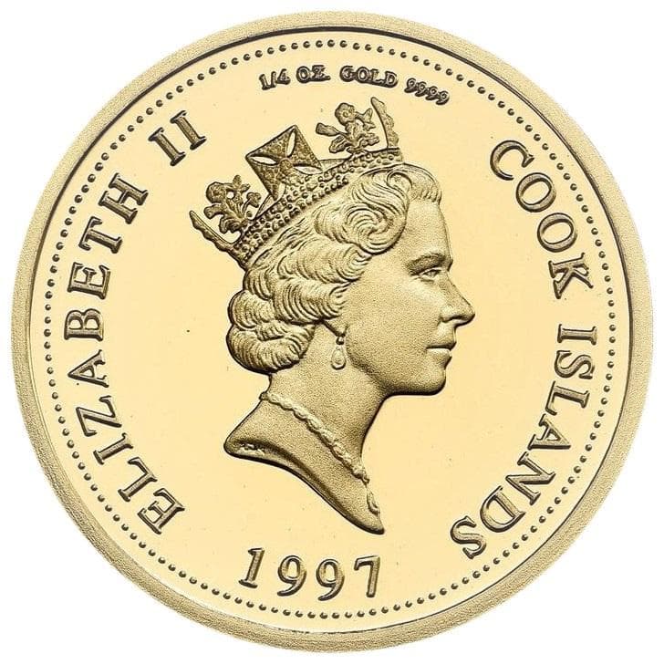 PCGS-PR68 DCAM　クック諸島 ダイアナ　金貨 25ドル 1997