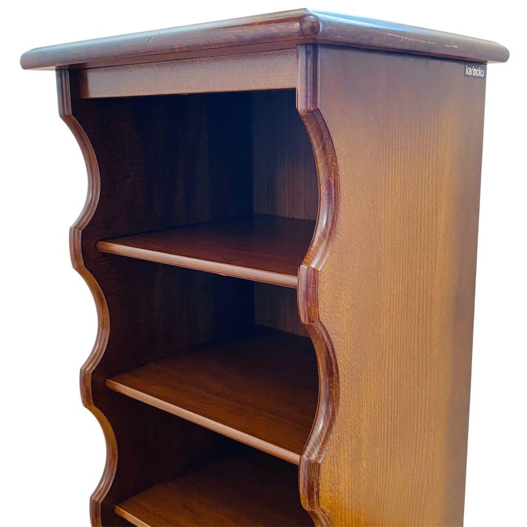 カリモク karimoku 木製 5段 スリッパラック 棚 インテリア レトロ