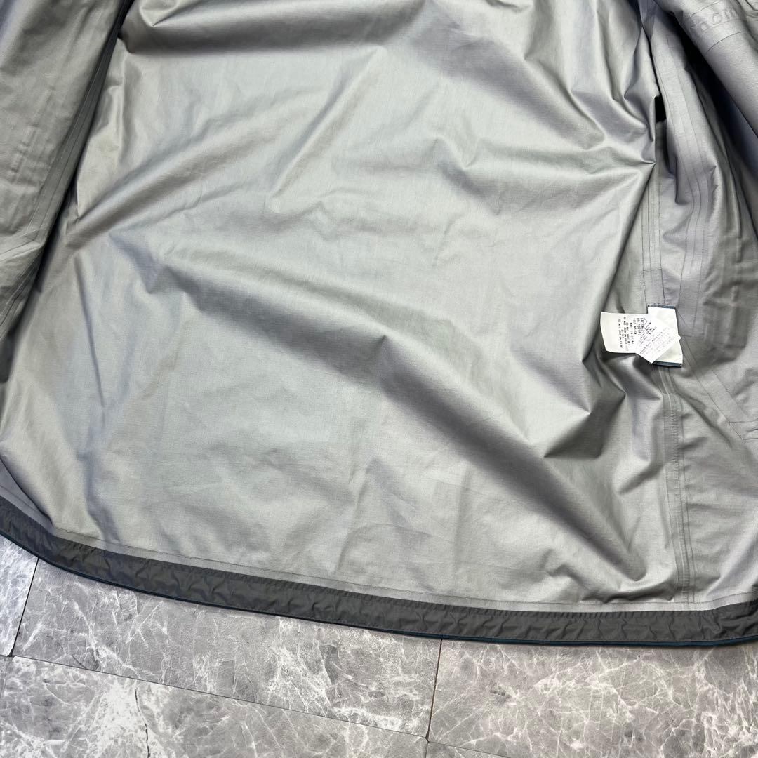 美品　モンベル　ストームクルーザー　ゴアテックス　ブルーグリーン　登山　メンズ