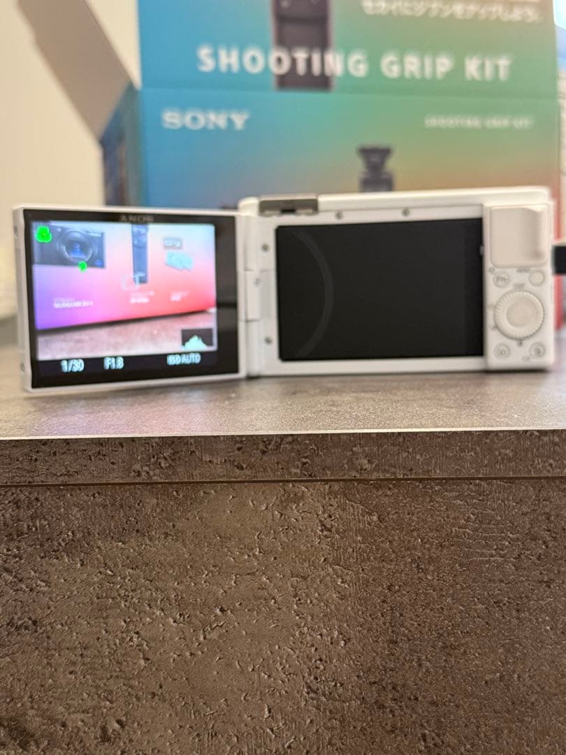 SONY VLOGCAM ZV-1 ホワイト シューティンググリップキット