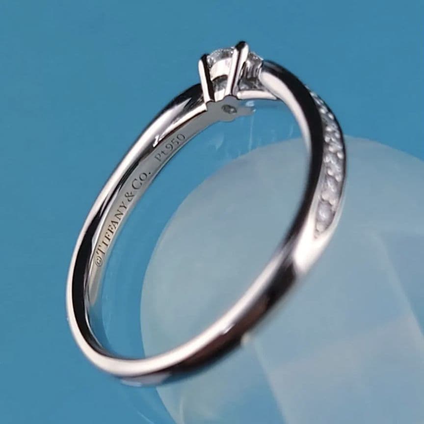 専用　ティファニー　Ptダイヤモンドリング　プラチナ　ダイヤ　鑑定書付き