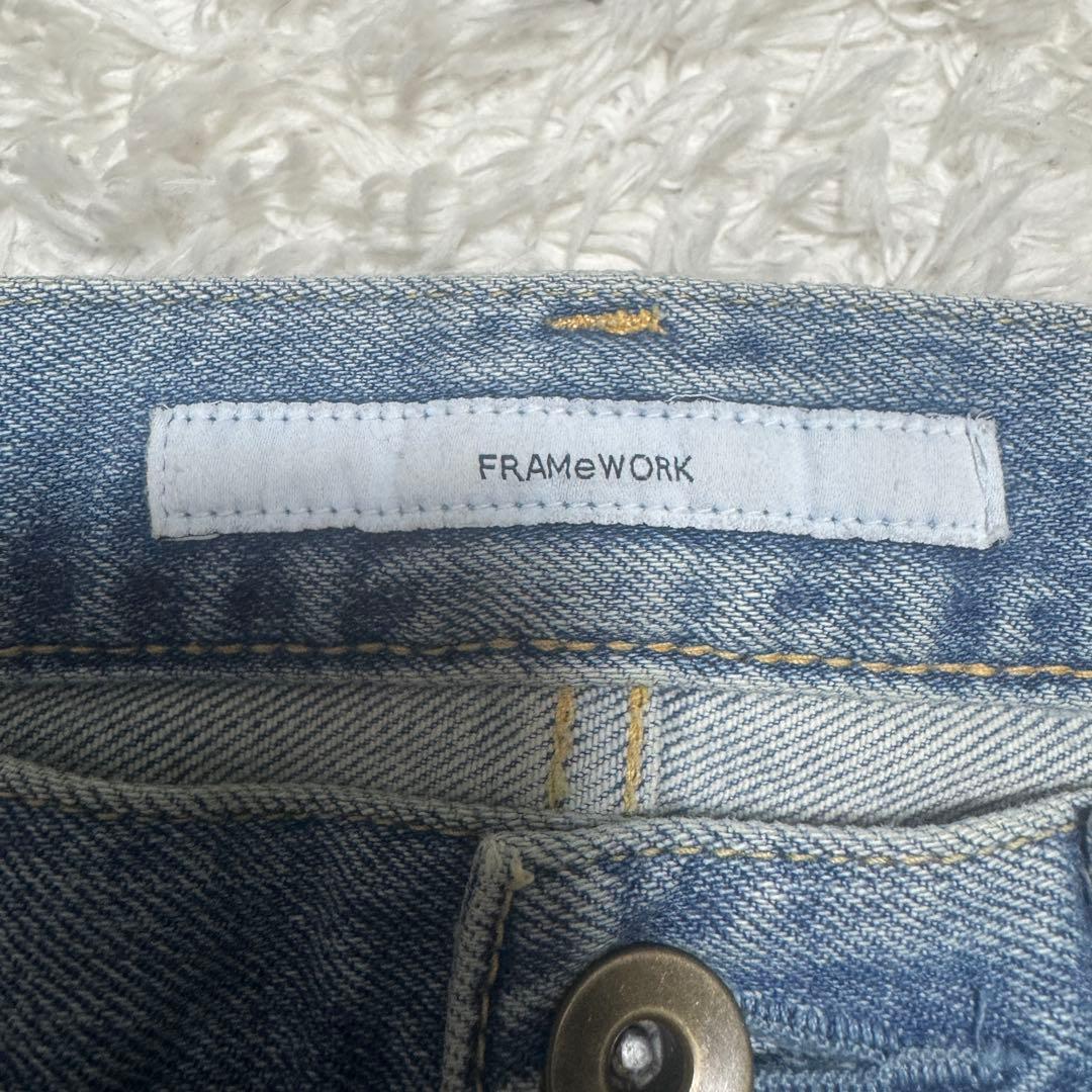 24年 FRAMeWORK ベストセラー デニムストレートパンツ 定価2.1
