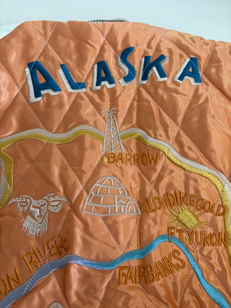 テーラー東洋アラスカジャンパー　別珍スカジャン 白熊XXL