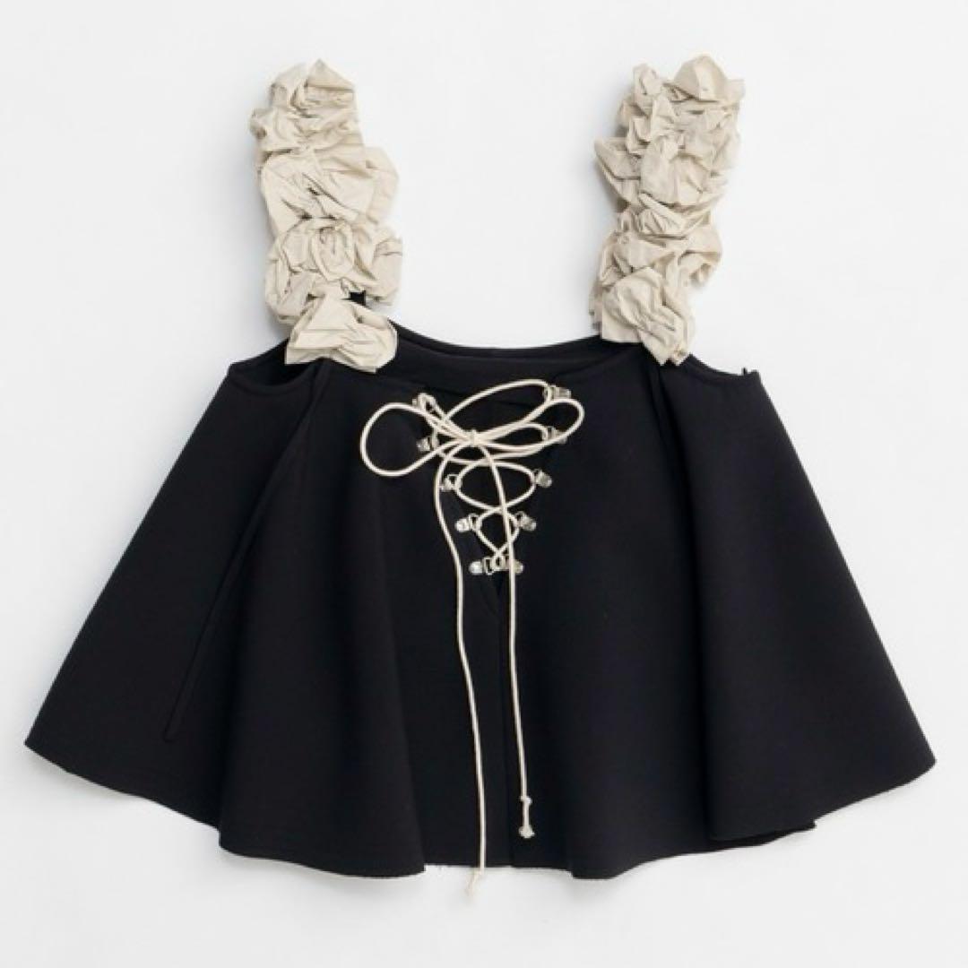 トップス MAISON SPECIAL Flower Strap 2way Tops