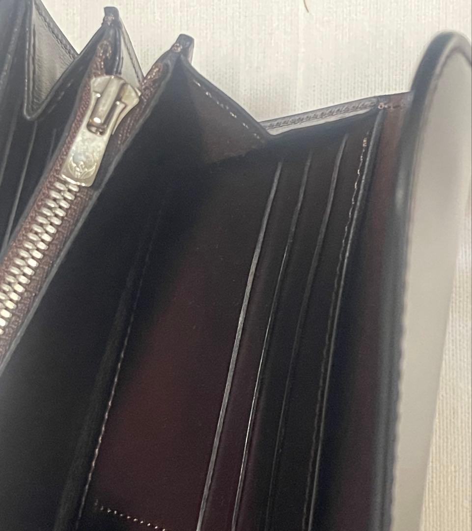 ワイルドスワンズ WAVE 長財布 コードバン サドルプルアップ チョコ 新品
