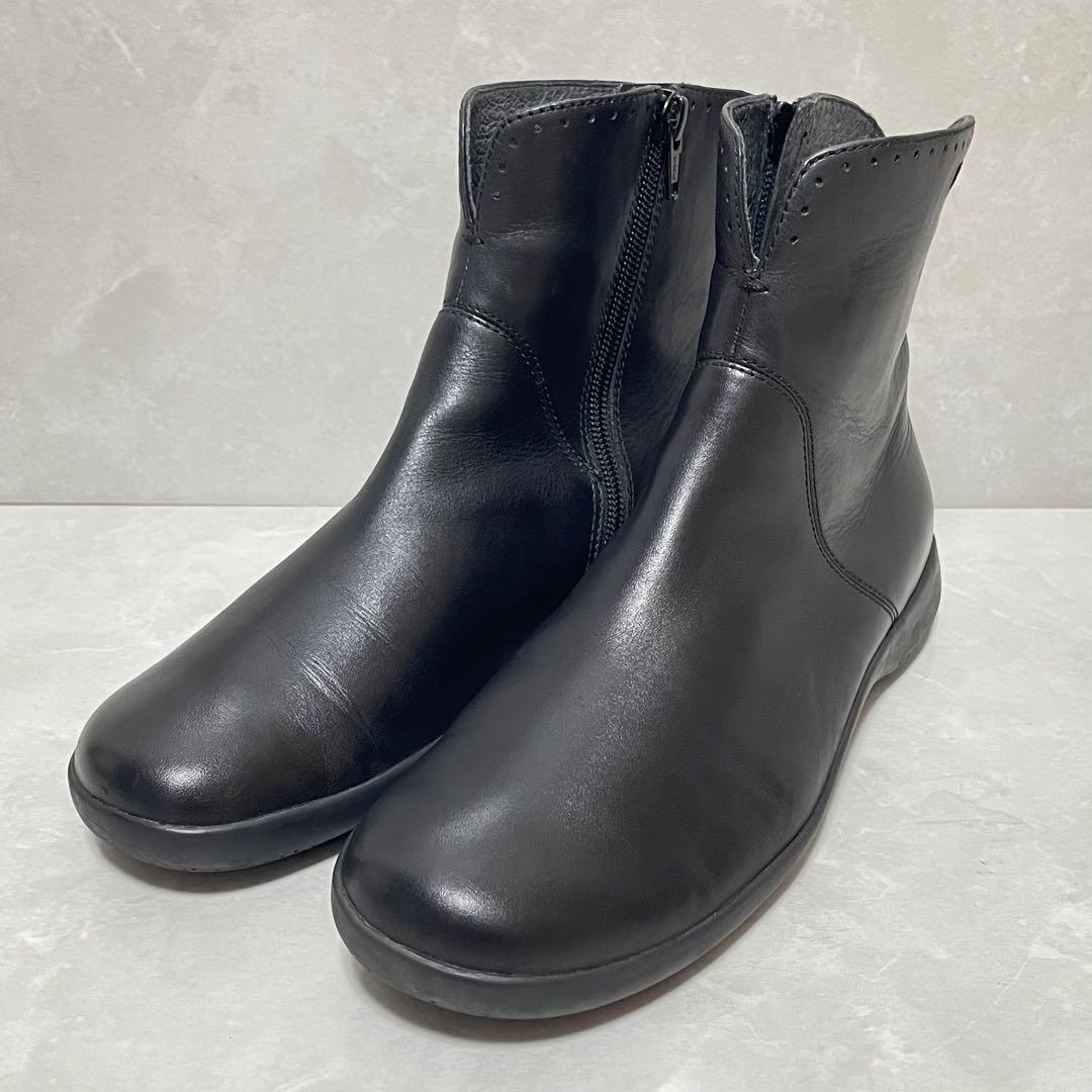 【美品】カンペール ショートブーツ サイドジップ スパイラルコメット38