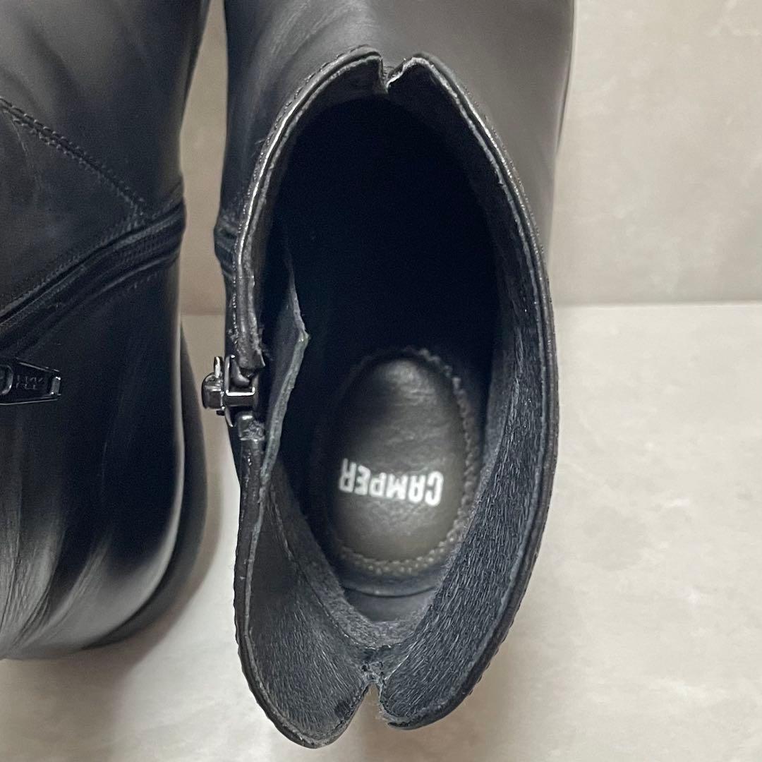 【美品】カンペール ショートブーツ サイドジップ スパイラルコメット38